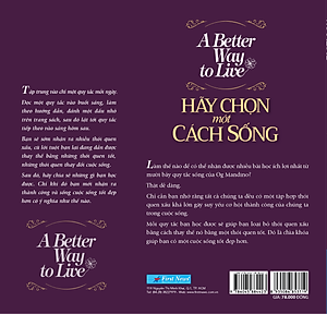 Sách Hãy Chọn Một Cách Sống (A Better Way To Live)