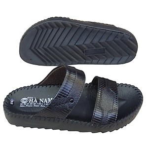 Dép Nam Quai Ngang HÀ NAM Da Bò Thật Cao Cấp DNA2083