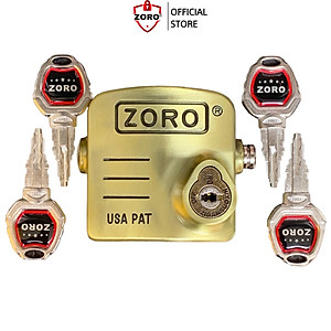 Ổ khóa chụp bát cửa ZORO chống cắt toàn diện phiên bản mới - chống gỉ kháng nước - chìa xe hơi