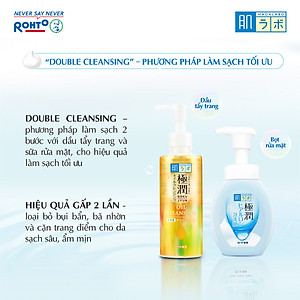 Bọt rửa mặt dưỡng ẩm Hada Labo Gokujyun Moisturizing Foaming Wash 160ml