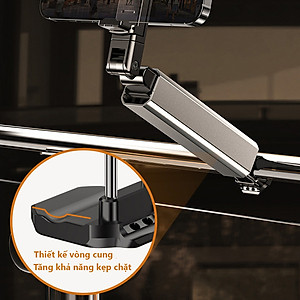 Kẹp Điện Thoại Gấp Gọn Mini Đa Năng RiBi - Giá Đỡ Kẹp Bàn Xoay 360° Tiện Lợi Du Lịch - Hàng Chính Hãng