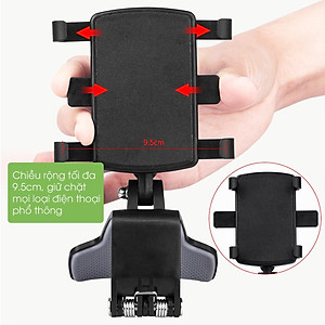 Giá đỡ điện thoại trên ô tô, kẹp điện thoại dán oto 2 lớp hút dính siêu chắc, 360 độ, phụ kiện xe hơi Tâm Luân - Hàng nhập khẩu