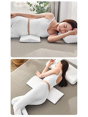 Đệm Gối Kê Lưng Ngủ OFFICE CHILL Đệm Kê Thắt Lưng Cao Su Non Hỗ Trợ Đau Lưng Thoát Vị Đĩa Đệm Bảo Hành 1 Năm