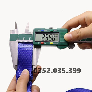 Dây cảo chằng hàng tăng đơ bản 25mm, Có Móc J, dài 1m-8m, tải trọng 1 tấn, chất liệu Polyeter cường lực