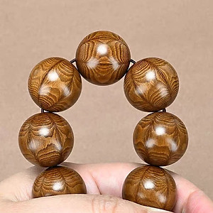 VÒNG TAY CHUỖI GỖ LỤC ĐẠO MỘC LIÊN HOA 15 ly TẶNG HỘP ĐỰNG