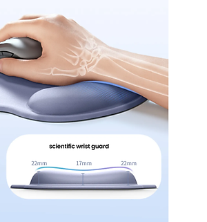 Miếng lót chuột kê tay chất liệu cao su (không xốp) Ugreen 25244 (xám) /25245 (Đen)- Hàng chính hãng