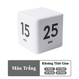 Đồng Hồ Pomodoro Hình Khối Lập Phương KUNBE Đếm Ngược Hẹn Giờ Nấu Ăn, Tập Thể Dục, Quản Lý Thời Gian Hiệu Quả