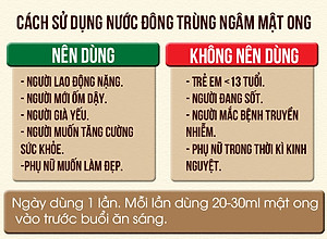 Đông trùng hạ thảo mật ong rừng Phúc Khang 300g - Hũ thủy tinh cao cấp - Công nghệ sấy thăng hoa - Chống lão hóa ,phòng ngừa ung thư ,tim mạch ,bồi bổ cơ thể ...làm quà biếu , quà tặng , bảo vệ sức khỏe