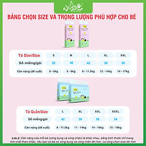 Tã dán Sweet Daddy ECONOMIC chính hãng cao cấp - Size S52/M46/L42/XL38/XXL36