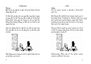 Combo 5 tập Nhật Ký Chú Bé Nhút Nhát - Diary Of A Wimpy Kid BẢN SONG NGỮ kèm file nghe Audio