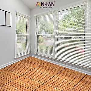 Vỉ Lót Sàn Ban Công Loại Dài 60cm Màu Vàng Thương Hiệu ANKAN Dùng Để Lót Ban Công Sân Vườn Sân Thượng Hành Lang Văn Phòng (1 Vỉ)