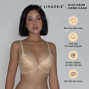 Áo Ngực Nâng Ngực Ren Nữ Mút Dày 4cm Active Miley Lingerie - Da BRL09001