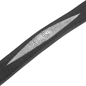 Thắt Lưng Nam Da Cá Đuối Đầu Kim Huy Hoàng HT4503 - Đen