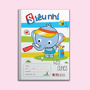 Lốc 10 Vở (Tập) Ô ly Siêu nhí Cao cấp 80 trang (4 ô ly - Giao mẫu ngẫu nhiên)