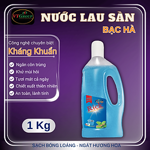 Nước lau sàn Rick 1kg  - Tặng 5 gói xả vải Zily