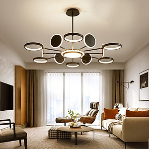 Đèn thả HAIRI phong cách hiện đại với 3 chế độ ánh sáng - kèm điều khiển từ xa.