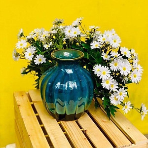 Lọ Hoa Cao Cấp - Men Hỏa Biến - Dáng Múi Khế - Gốm sứ Bát Tràng - Trang Trí Nội Thất