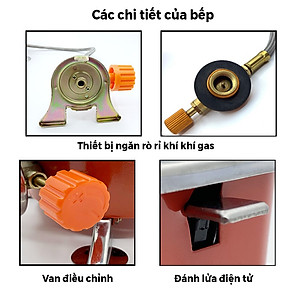 Bếp Ga Xếp Gọn Du Lịch Có Dây - Hàng Chính Hãng