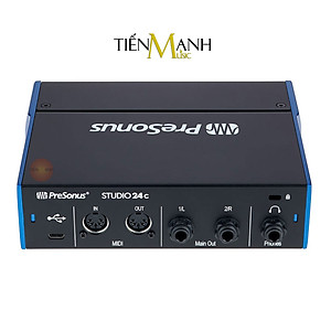Soundcard Presonus Studio 24C - Sound Card Bộ Thu Âm Thanh và Livestream Audio Interface 24 C Hàng Chính Hãng - Kèm Móng Gẩy DreamMaker