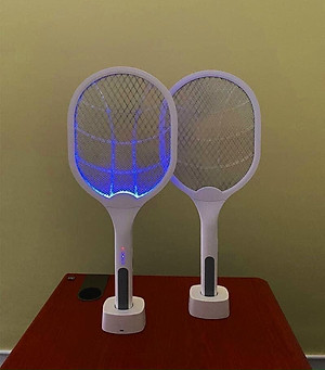 Vợt Muỗi Thông Minh Kiêm Đèn Bắt Muỗi Tự Động 3in1, Vợt Bắt Muỗi Đa Năng Sạc USB - Hàng Nhập Khẩu