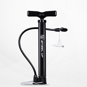 Bơm xe đạp, xe máy xách tay siêu nhẹ, áp suất 120 PSI, thân hợp kim siêu bền, hỗ trợ cả van Mỹ và van Pháp, bơm được cho tất cả các loại xe đạp bao gồm xe đua, xe địa hình, xe đạp đường trường, thương hiệu Wheel Up - Hàng chính hãng 