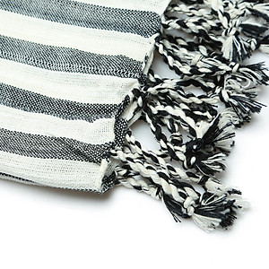 Khăn rằn thời trang Cambodia Caro BlacknWhite 60x180cm (Trắng đen)