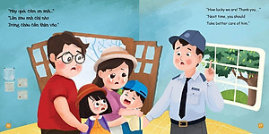 Sách Bộ Kỹ Năng Trong Sinh Hoạt I - Đi Chơi Nhớ Cẩn Thận - Careful While Playing (Song Ngữ Việt - Anh)