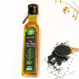 Dầu Mè Đen Nguyên Chất Bảo Tâm (Dầu Mè Nguyên Chất, Dầu Vừng Đen Nguyên Chất) – Sản xuất từ Hạt Mè Đen Thuần Chủng Tự nhiên, Cao cấp - Nấu Canh, Trộn Salad, Cho bé Ăn Dặm - Hàng Chính Hãng – 250 ml