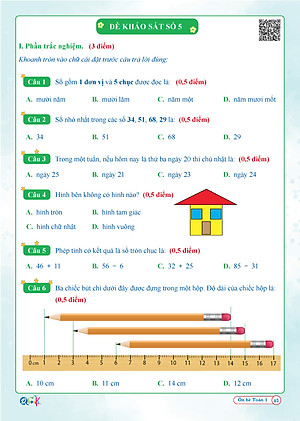 Ôn hè toán 1 ( dành cho học sinh lớp 1 lên lớp 2 ) theo chương trình sách giáo khoa mới nhất