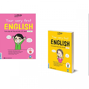 Combo 2 Cuốn Your Very First English - Tự Học Nghe Nói Tiếng Anh Chuẩn – Dễ – Nhanh Volume 1 + 2 (Học kèm App MCBooks Application)