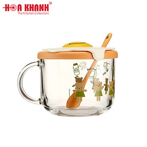 Chén ăn dặm cho bé có nắp đậy Luminarc Girl Bear/ Luminarc Boy Bear 500ml - Q3480/ Q3481