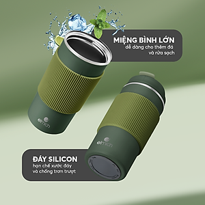 Ly giữ nhiệt inox 304 Elmich EL8345 480ml, Hàng chính hãng, lớp silicone chống trượt - JoyMall