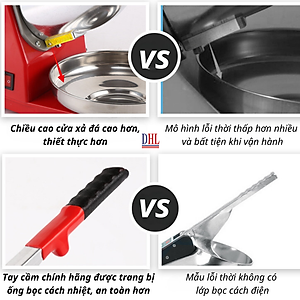 Máy xay đá bào, đá tuyết mịn 4 lưỡi, 2 nắp Mitomo MBD - 500 MAX HÀNG CHÍNH HÃNG - BẢO HÀNH 3 NĂM