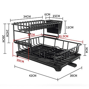 Kệ chén đa năng 2 tầng sắt sơn tĩnh điện Hobby home decor KC7