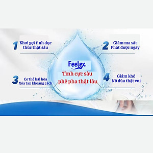 Gel bôi trơn Feelex Lubricant mát lạnh, ấm nóng, siêu trơn - Lọ 250ml