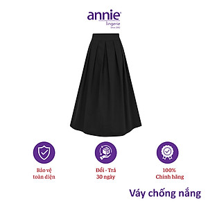 Váy chống nắng annie cotton màu đen thời trang form rộng dễ mặc siêu bền