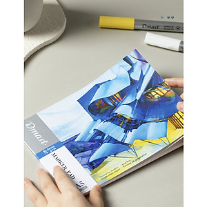 Sổ Vẽ Chuyên Dụng A3 A4 A5 Dmast Cao Cấp Deli - 160/ 300gsm Vẽ Chì Phác Họa Sketchnote Màu Nước Cơ Bản Chuyên Nghiệp