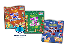 Sách - Combo 3 cuốn - 10 phút truyện kể cho bé trước giờ đi ngủ trọn bộ 3 tập