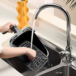 Nồi Chiên Không Dầu 8 Lít Mishio MK391 - Dung Tích Khổng Lồ, Nướng Nguyên Con Gà, Giá Cực Rẻ - Hàng chính hãng