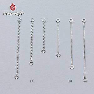 Charm bạc dây xích trang trí - Ngọc Quý Gemstones
