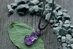 Tỳ Hưu Thạch Anh Tím Ngọc Quý Gemstones MD26