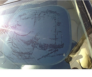 Bộ 02 tấm Màn che nắng phim cách nhiệt dán trực tiếp kính bên xe hơi, ô tô