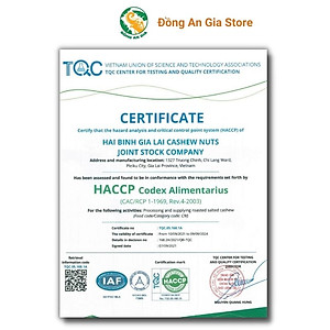 Hạt điều rang củi gói Zipper giấy Hải Bình 500g