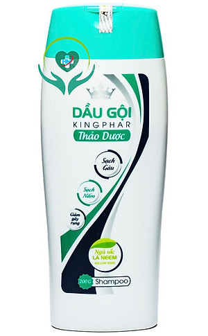 Dầu gội đầu Thảo dược Kingphar , chai 200ml, sạch gàu, mượt tóc, giảm gãy rụng