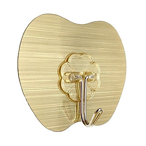 Vỉ 4 móc dán tường cường lực MiaoNing, móc siêu dính hình quả táo