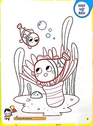 Tô Màu Theo Từng Bước - Sinh Vật Biển, Động Vật Trên Cạn, Khủng Long 1