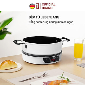 Bếp từ đơn LEBENLANG LBII5505S mặt kính chịu lực, có chức năng hẹn giờ, cài đặt thời gian nấu, công suất 2000W - hàng chính hãng