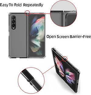 Ốp lưng Maqsafe cho Samsung Galaxy Z Fold 4 chống sốc trong suốt hỗ trợ sạc Maqsafe hiệu Likgus Maqsafe Magetic Case siêu mỏng 1.5mm, độ trong tuyệt đối, chống trầy xước, chống ố vàng, tản nhiệt tốt - hàng nhập khẩu