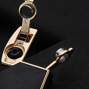 Vỏ Hột Quẹt Bật Lửa khò 2 tia Cực mạnh Lubinski SK-14 kiêm đục, hiển thị mức nhiên liệu đẹp độc lạ - dùng gas cao cấp