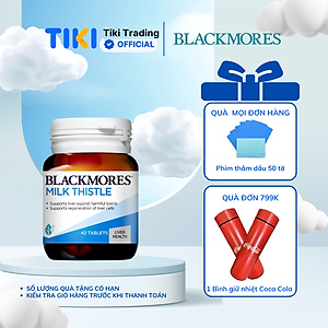 Viên Uống Hỗ Trợ Bảo Vệ Và Phục Hồi Tế Bào Gan Blackmores Milk Thistle Lọ 42 Viên